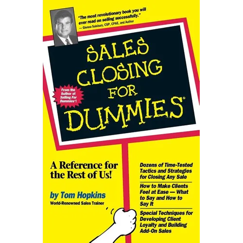 Sales Closing for Dummies - Paperback