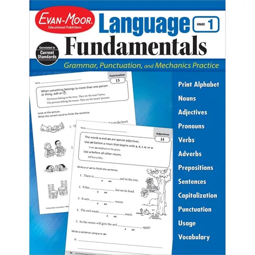 Language Fundamentals, Grade 1 - Paperback