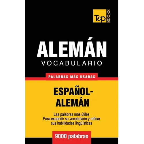 Vocabulario español-alemán - 9000 palabras más usadas - Paperback