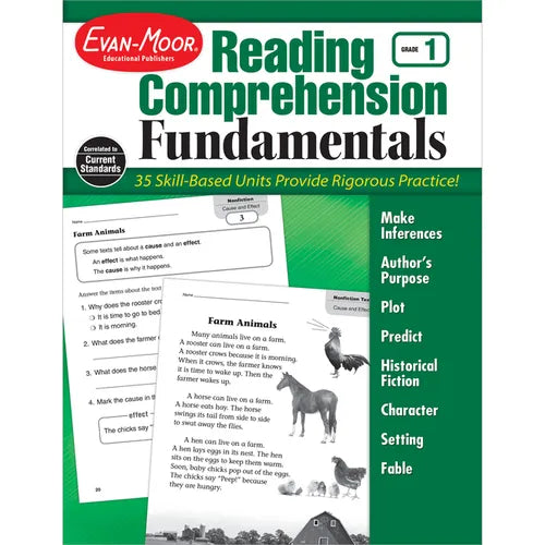 Reading Comprehension Fundamentals, Grade 1 - Paperback