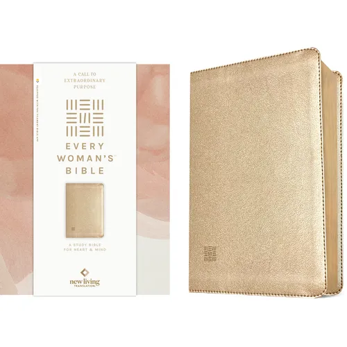 NLT Every Woman's Bible, Filament Enabled (Leatherlike, Soft Gold, Red Letter) - Imitation Leather