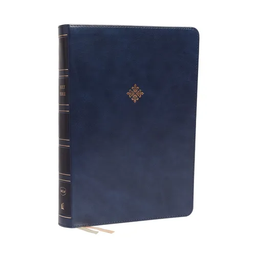 Nkjv, Reference Bible, Super Giant Print, Leathersoft, Blue, Red Letter Edition, Comfort Print: Holy Bible, New King James Version - Imitation Leather