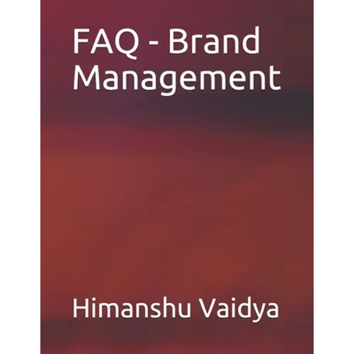 FAQ - Brand Management - Paperback