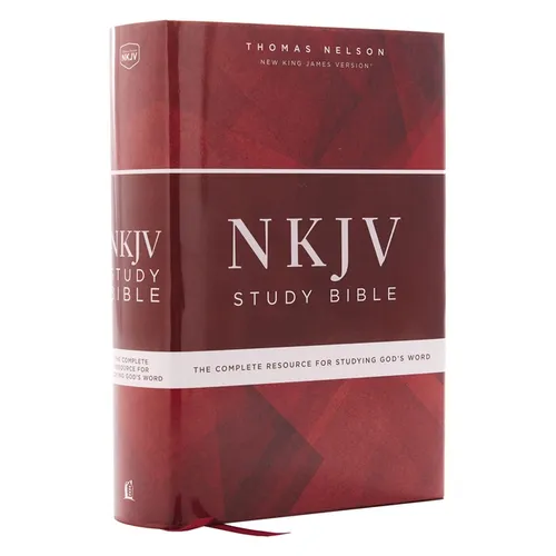 NKJV Study Bible, Hardcover, Red Letter Edition, Comfort Print: The Complete Resource for Studying God's Word - Hardcover