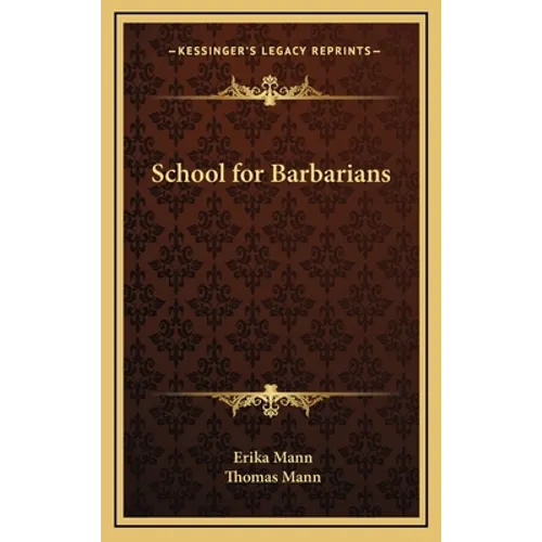 School for Barbarians - Hardcover