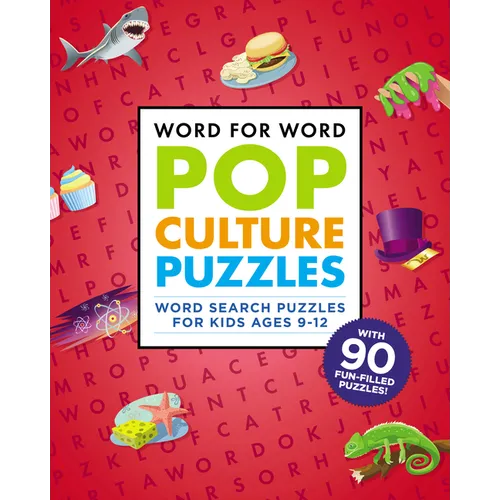 Word for Word: Pop Culture Puzzles: Word Search Book for Kids Ages 9-12 - Paperback