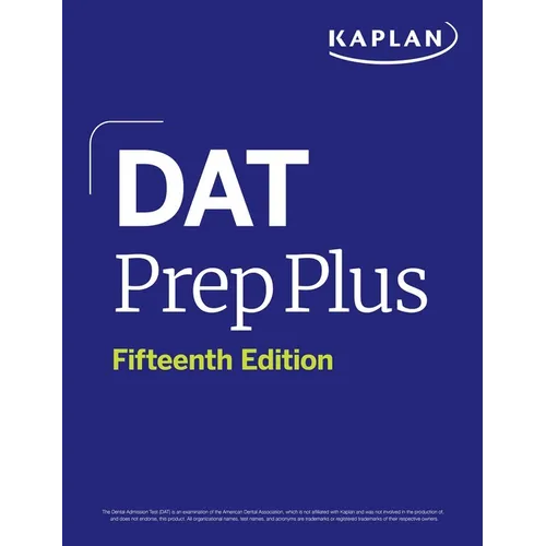 DAT Prep Plus, Fifteenth Edition (2026): Includes 12 Pages of Full Color Study Sheets + Online Access to 2 Full Length Practice Tests + 600+ Practice - Paperback