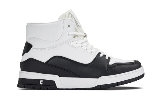 CALTO - S4752 - 3 Inches Taller (White/Black) - High Top Sneakers