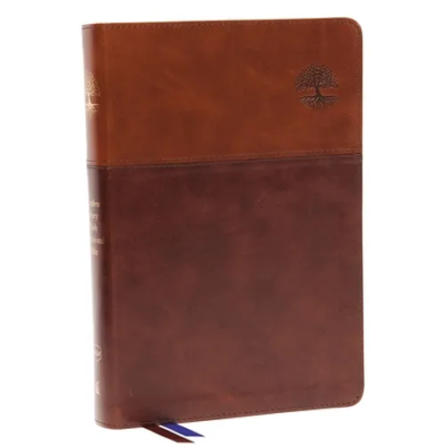 Nkjv, Matthew Henry Daily Devotional Bible, Leathersoft, Brown, Red Letter, Thumb Indexed, Comfort Print: 366 Daily Devotions by Matthew Henry - Imitation Leather