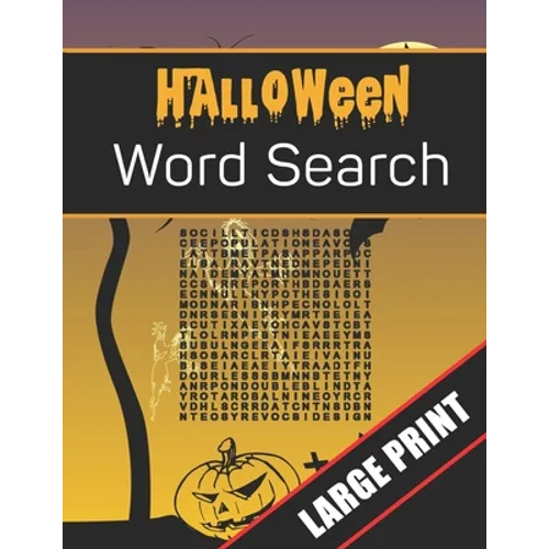 Halloween Word Search Large Print: 96 Word Search Activities for Everyone (Holiday Word Search) - Paperback