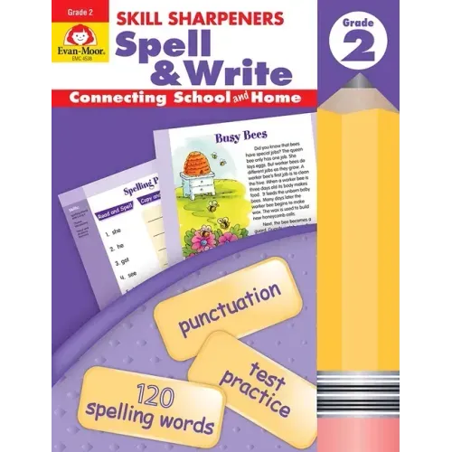 Skill Sharpeners: Spell & Write, Grade 2 Workbook