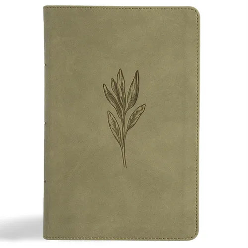 NASB Large Print Personal Size Reference Bible, Sage Suedesoft Leathertouch, Indexed - Imitation Leather