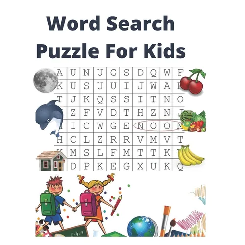 Word Search Puzzle For Kids - Paperback