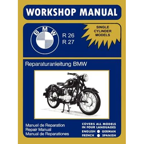 BMW Motorcycles Factory Workshop Manual R26 R27 (1956-1967) - Paperback