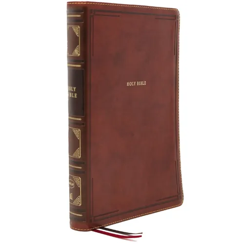 Nkjv, Thinline Bible, Large Print, Leathersoft, Brown, Thumb Indexed, Comfort Print: Holy Bible, New King James Version - Imitation Leather