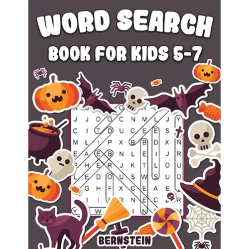 Word Search for Kids 5-7: 200 Fun Word Search Puzzles for Kids with Solutions - Large Print - Halloween Edition - Paperback