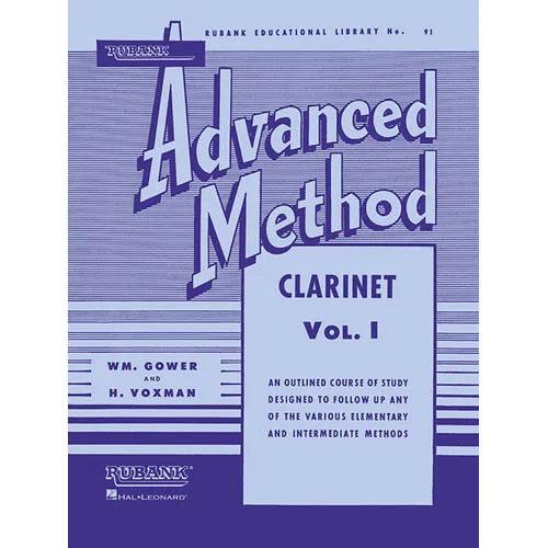 Rubank Advanced Method - Clarinet Vol. 1 - Clarinet Music Book for Teachers and Students - Easy to R - Paperback