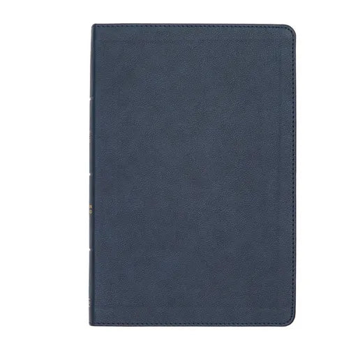 CSB Large Print Thinline Bible, Navy Leathertouch - Imitation Leather
