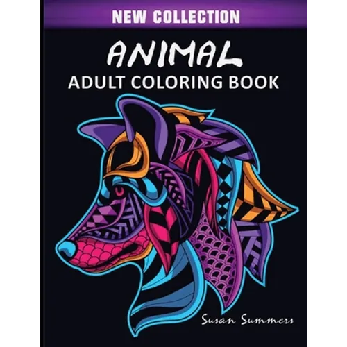 Animal Adult Coloring Book - Paperback