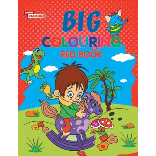 Big Colouring Red Book for 5 to 9 years Old Kids Fun Activity and Colouring Book for Children - Paperback