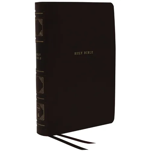 Nkjv, Reference Bible, Classic Verse-By-Verse, Center-Column, Leathersoft, Black, Indexed, Red Letter Edition, Comfort Print - Imitation Leather