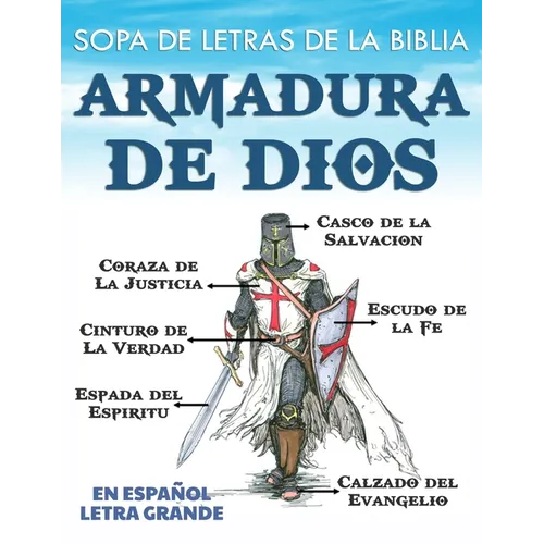 Sopa de Letras de la Biblia en Español Letra Grande: Armadura de Dios - Paperback