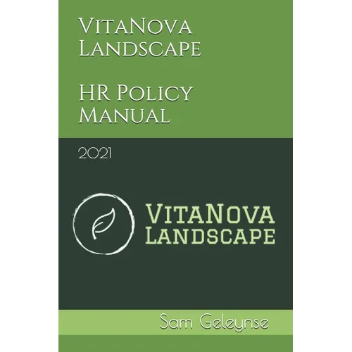VitaNova Landscape HR Policy Manual: 2021 - Paperback