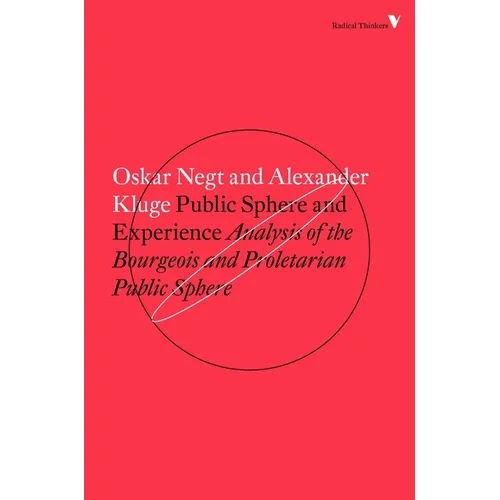 Public Sphere and Experience: Analysis of the Bourgeois and Proletarian Public Sphere - Paperback