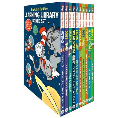 The Cat in the Hat's Learning Library Boxed Set: Includes 10 Fun Nonfiction Books from Dr. Seuss! - Hardcover