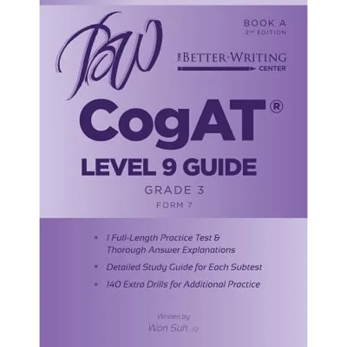 CogAT Level 9 (Grade 3) Guide: Book A - Paperback