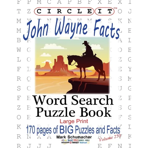 Circle It, John Wayne Facts, Word Search, Puzzle Book - Paperback