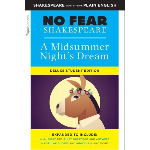 A Midsummer Night's Dream: No Fear Shakespeare Deluxe Student Editions - Shakespeare Side-By-Side Plain English - Paperback