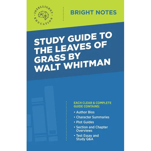 Study Guide to The Leaves of Grass by Walt Whitman - Paperback