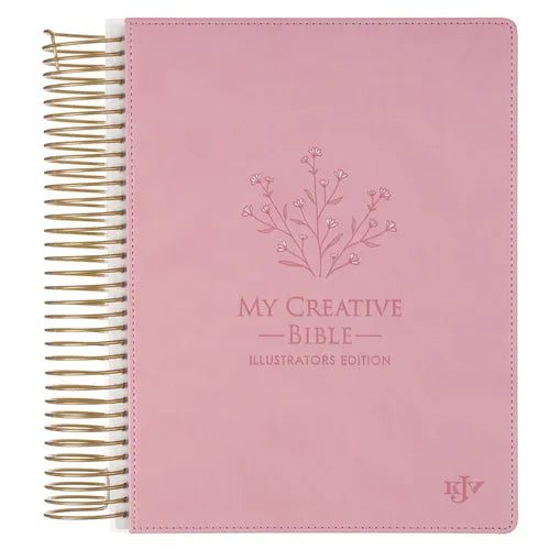 KJV Holy Bible, My Creative Bible - Illustrators Edition, Journal Space, Hardcover, King James Version, Pink - Spiral