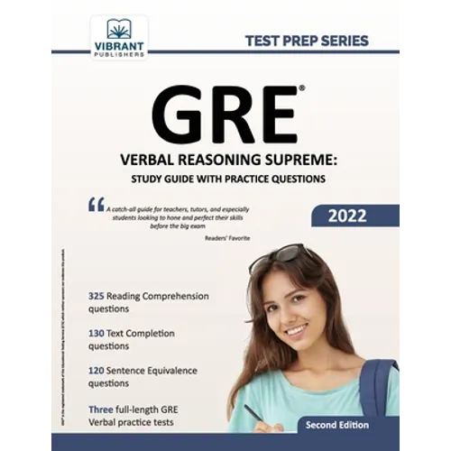 GRE Verbal Reasoning Supreme: Study Guide with Practice Questions - Paperback