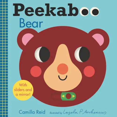 Peekaboo: Bear: (An Interactive Board Book for Babies & Toddlers with Mirror & Sliders to Push, Pull, or Turn. Cute Artwork Includes Ladybugs, Bunnies