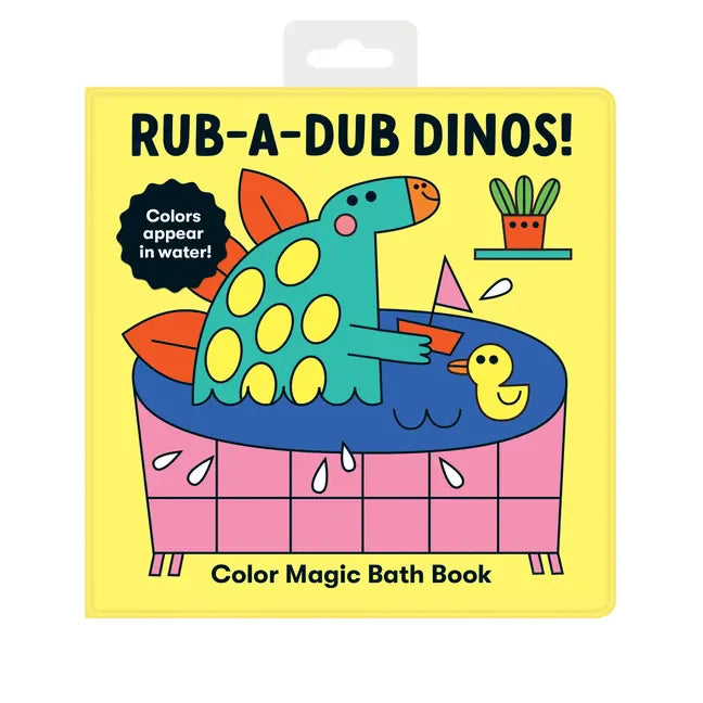 Rub-A-Dub Dinos! Color Magic Bath Book - Vinyl-bound