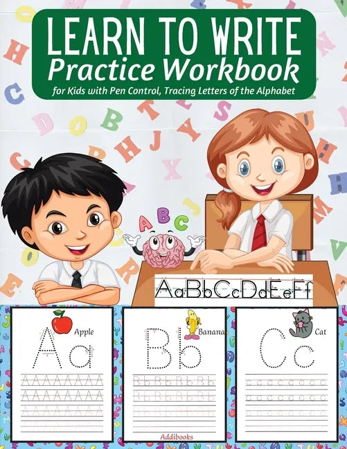 Learn to Write Practice Workbook: : Preschool Workbook for Toddlers - Activities Handwriting Practice Alphabet - Workbook for Preschoolers - Learning - Paperback