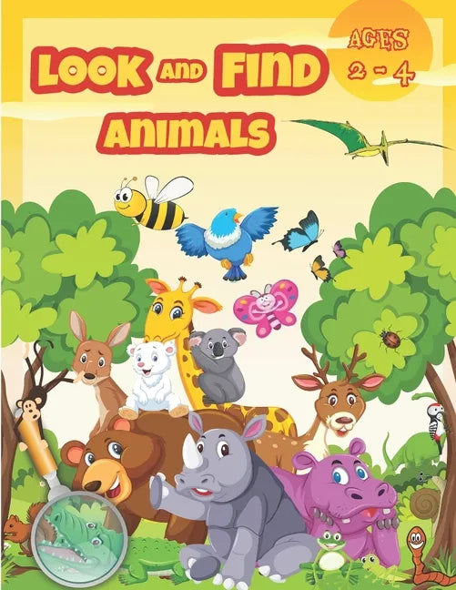 Look and Find Animals: Activity books for kids ages 2-4. - Paperback