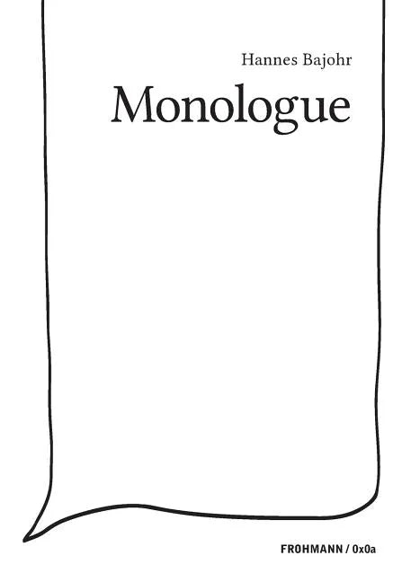 Monologue - Paperback