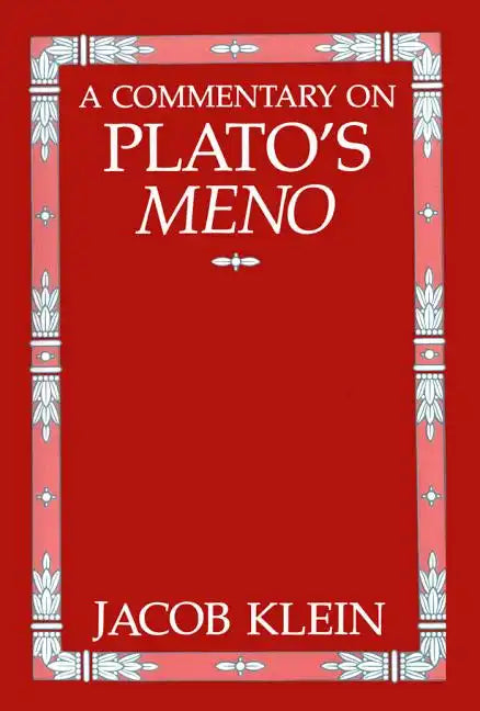 A Commentary on Plato's Meno - Paperback