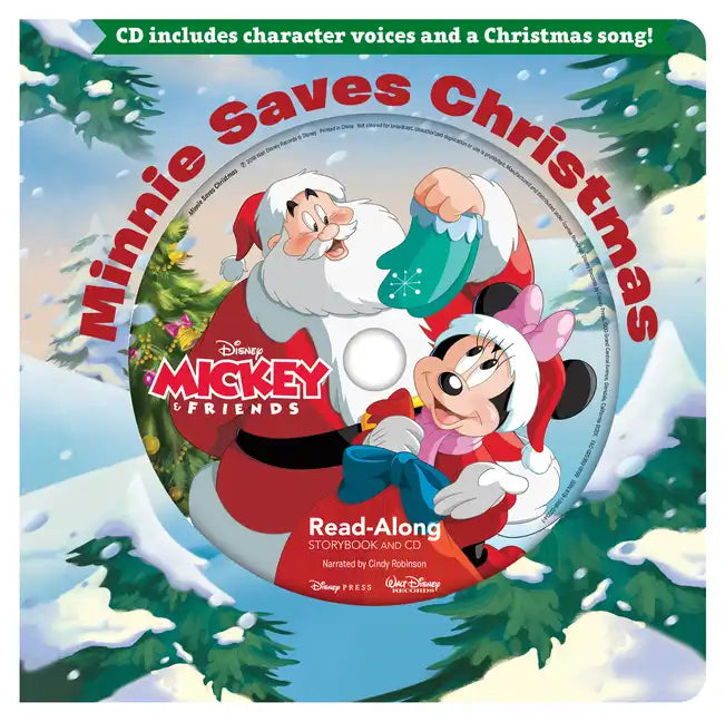 Minnie Saves Christmas Readalong Storybook & CD - Board Book