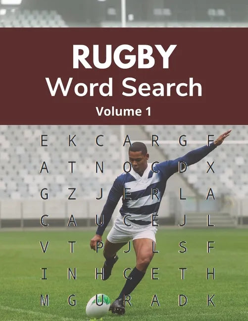 Rugby Word Search (Volume 1): Large Print Puzzle Book for Adult and Teenage Rugby Union Fans - Paperback