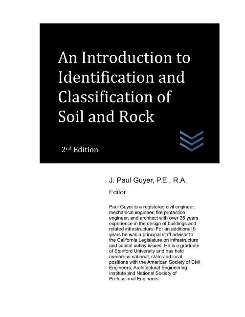 An Introduction to Identification and Classification of Soil and Rock - Paperback