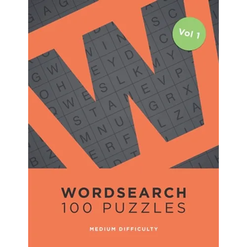 Wordsearch 100 Puzzles: Word Search Book For Adults - 100 Puzzles - Paperback