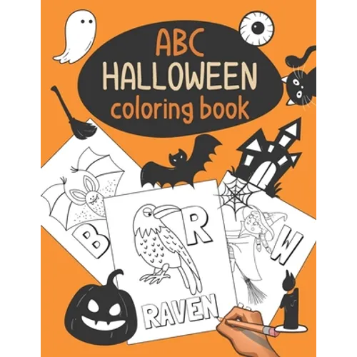 Halloween ABC Coloring Book: Color & Learn the Alphabet - Halloween Coloring Book for Kids - Paperback