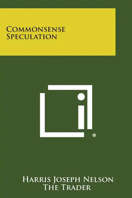 Commonsense Speculation - Paperback