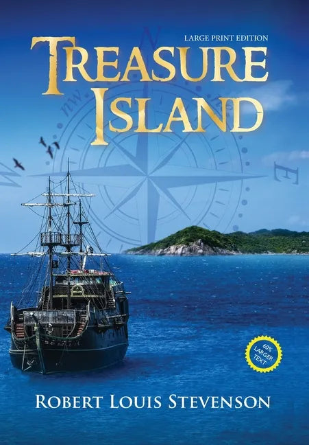 Treasure Island (Annotated, Large Print) - Hardcover