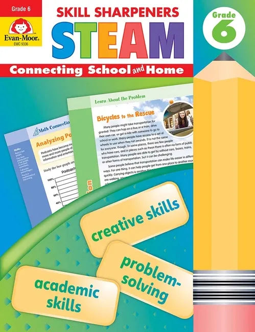 Skill Sharpeners: Steam, Grade 6 Workbook - Paperback