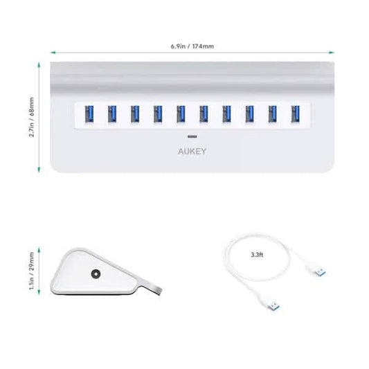 Aukey 10-Port CB-H6 USB 3.0 Hub